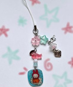 Dây treo điện thoại nhựa co nhiệt Miffy Mùa Đông