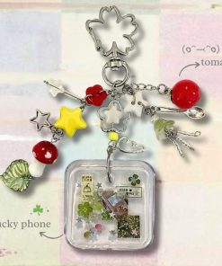 Móc khóa resin Cà Chua May Mắn