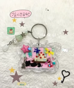 Móc khoá vải nỉ bánh sinh nhật