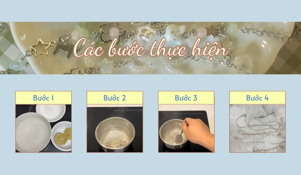 Làm vòng tay hết gỉ bằng cách sử dụng chanh và muối